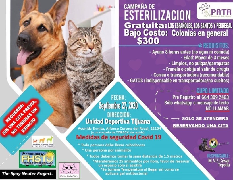 UPCOMING SPAY & NEUTER EVENT