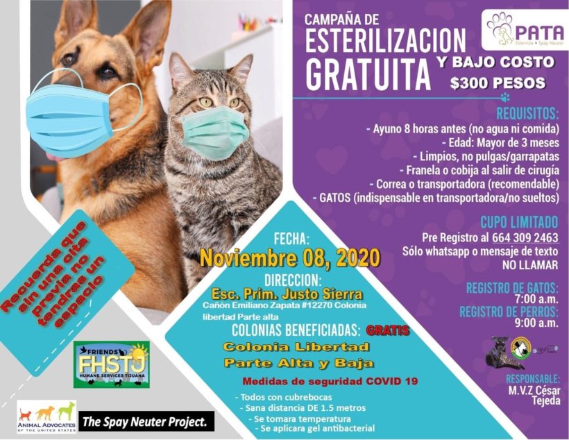 UPCOMING SPAY & NEUTER EVENT