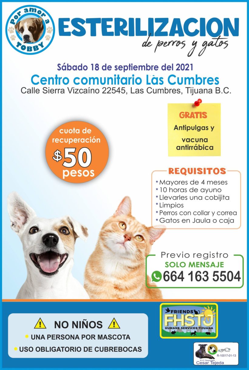 UPCOMING SPAY & NEUTER EVENT